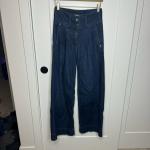 Women’s Dark Wash High Rise Wide Leg Jeans
