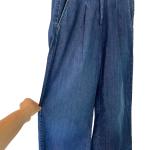 Women's Blue Wide Leg Denim Jeans Size Medium