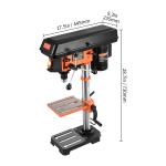 VEVOR 10-Inch 5-Speed Benchtop Drill Press