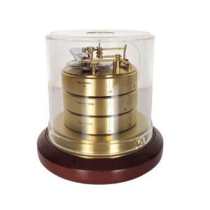 German Vintage Weather Station With Thermometer & Barometer