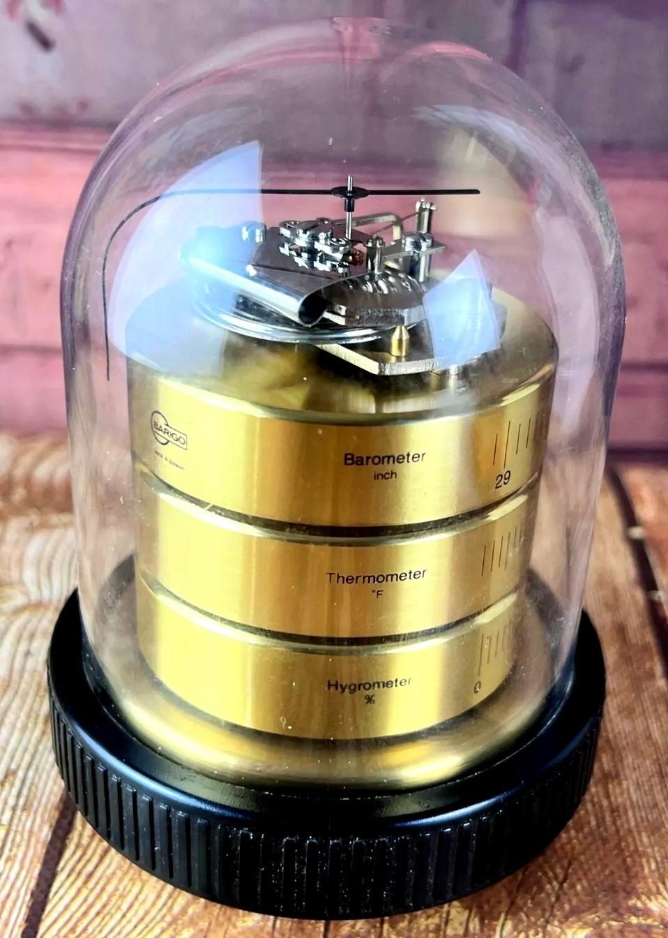 BARIGO Vintage Weather Station: Thermometer & Hygrometer