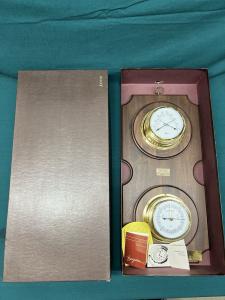 Walnut Wall Hanging Barigo Barometer 21.5