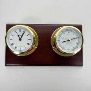 German-Made Barigo Clock and Barometer Combo