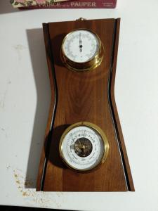 Barigo German Mid Century Weather Station & Thermometer