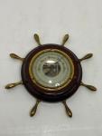 5" Vintage Barometer with Ship's Wheel Design