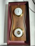 Barigo Mid Century Weather Station Thermometer Barometer