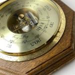Brass Color Wall Barometer with Inch and MB Scales
