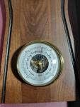 Barigo Mid Century Weather Station Thermometer Barometer