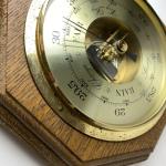 Brass Color Wall Barometer with Inch and MB Scales