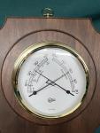 Barigo American Walnut Wall Hanging Barometer 21.5