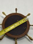 5" Vintage Barometer with Ship's Wheel Design