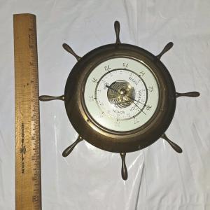 Rare Vintage Barigo Brass Barometer Statement Piece