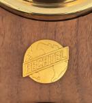 Vintage Walnut Weather Station with Thermometer and Barometer