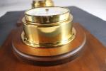 Vintage Brass German Barometer, Thermometer, Hygrometer Set