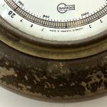 Classic Wood and Brass Weather Station Barometer