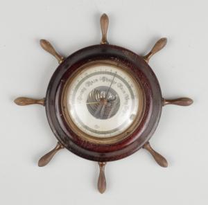 Vintage Barigo Ship's Wheel Barometer