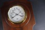 Vintage Brass German Barometer, Thermometer, Hygrometer Set