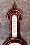 Bavarian Style Wooden Weather Station with Barometer
