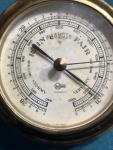 Vintage Brass Nautical Barometer by Barigo