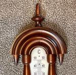 Bavarian Style Wooden Weather Station with Barometer