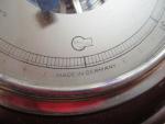 German-Made Wood and Brass Barigo Barometer