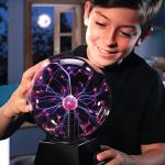 Interactive Plasma Globe Lamp for Learning and Decor