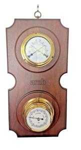 Barigo Dual Humidity Thermometer Hygrometer in Brass