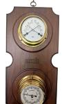 Barigo Dual Humidity Thermometer Hygrometer in Brass
