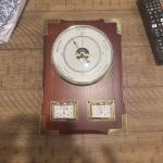 Barigo Vintage Weather Station with Thermometer and Barometer