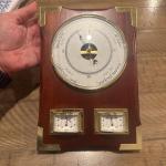 Barigo Vintage Weather Station with Thermometer and Barometer