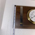 Wooden Weather Station Thermometer and Barometer Set