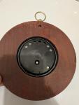 Brass Barometer with Mahogany Wood Finish