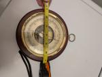 Brass Barometer with Mahogany Wood Finish