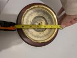 Brass Barometer with Mahogany Wood Finish
