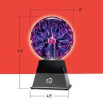 Interactive Plasma Globe Lamp for Learning and Decor