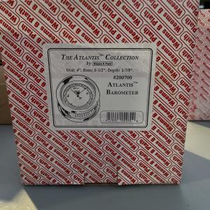 Weems & Plath Atlantis Barometer in Polished Brass