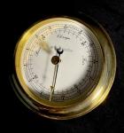 Gold Tone Ship Barometer by Weems & Plath