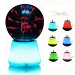 Touch-Interactive Color-Changing Plasma Ball Lamp