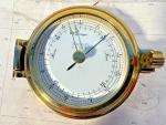 Weems & Plath Brass Barometer with Porthole Design