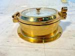 Weems & Plath Brass Barometer with Porthole Design