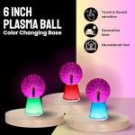 Color Changing 6 Inch Touch Sensitive Plasma Ball