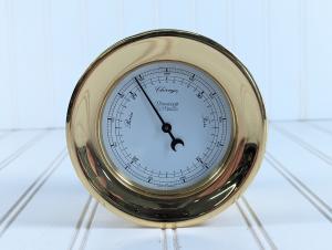 Weems & Plath German Brass Barometer, 4.5
