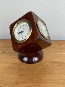 Weems & Plath CUBE Vintage Weather Station Clock