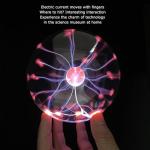 Touch-Interactive Color-Changing Plasma Ball Lamp