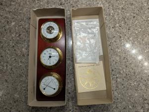 Mahogany Weather Station by Weems & Plath