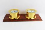 Antiqua Brass Sea Clock and Barometer Set