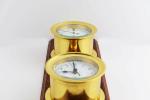 Antiqua Brass Sea Clock and Barometer Set