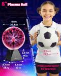 Theefun 8 Inch Touch Sensitive Plasma Globe