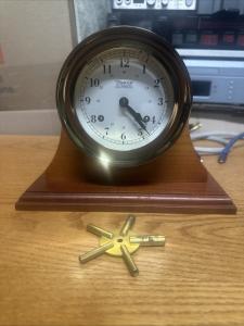 Weems & Plath Atlantis Marine Wind-Up Clock