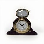 Weems & Plath Nautical Tambour Clock in Wood